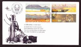 South Africa FDC 2.10 - 1975 Tourism, Table Mountain, Lions, Golden City, Vineyards - Wild