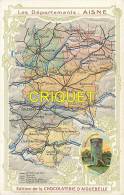 Chromo Aiguebelle Format Carte Postale, Le Département De L'Aisne, Scan Recto-verso - Aiguebelle