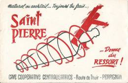 SAINT PIERRE DONNE DU RESSORT CAVE COOPERATIVE CENTRALISATRICE ROUTE DE THUIR PERPIGNAN - Liquor & Beer