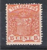 01616 Telegrafos Edifil 33* Cat. Eur. 17,- - Télégraphe