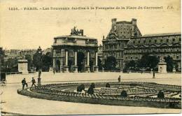 PARIS - LES NOUVEAUX JARDINS A LA FRANCAISE DE LA PLACE DU CARROUSEL VG  XCOMO ORIGINALE D´EPOCA 100% - Ile-de-France