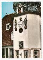 Benfeld - L'Hôtel De Ville - L'Horloge à Jaquemart : La Mort, Un Chevalier Et Le Stubenhansel - Carte Vierge - Benfeld