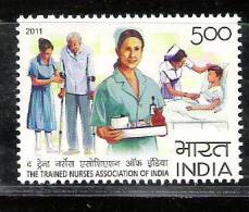 INDIA, 2011, Trained Nurses Association Of India, Centenary, , MNH, (**) - Ongebruikt