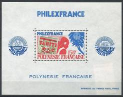 POLYNESIE 1982 - Philexfrance 82 - Tahiti - Neuf Sans Charniere (Yvert BF 6) - Unused Stamps