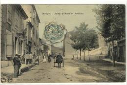 Carte Postale Ancienne Bessèges - Postes Et Route De Bordezac - Bessèges