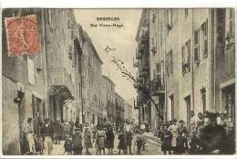 Carte Postale Ancienne Bessèges - Rue Victor Hugo - Bessèges