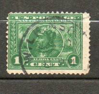 ETATS-UNIS  V Nunez De Balboa 1c Vert1912-15 N°195 - Used Stamps