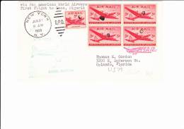 A1650   LETTER  1956   1° FLIGHT KANO - 2c. 1941-1960 Lettres