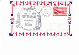 A1651   LETTER  1948   1° FLIGHT - 2c. 1941-1960 Covers