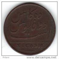 COINS GRANDE BRETAGNE INDIA MADRAS PRESIDENLY KM 319 10 Cash 1803.   (DP128) - Colonies