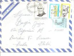 62908)lettera Argentina Con 4 Valori + Annullo 20-8-1982 - Gebruikt