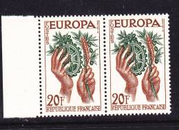 FRANCE N° 1123 35F BRUN NOIR ET BLEU EUROPA POINT SOUS DE 2 DE 20F TENANT A NORMAL NEUF SANS CHARNIERE - Ungebraucht