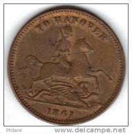 COINS  GRANDE BRETAGNE FAUX TO HANOVER  1861 .   (DP112) - Andere & Zonder Classificatie