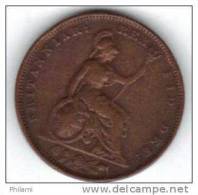 COINS  GRANDE BRETAGNE KM 697 1 Farthing 1826.   (DP113) - B. 1 Farthing