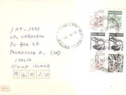 62915)lettera Brasile Con 6 Valori + Annullo 18-5-1983 - Gebruikt