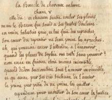 Alexander POPE Manuscrit 41pp  Ca. 1750 Traduction En Francais Poème "La Boucle De Cheveux Enlevée" The Rape Of The Lock - Manuskripte