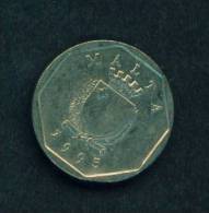 MALTA  -  1995  5 Cents  Circulated  As Scan - Malte
