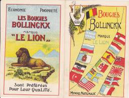 ANDERLECHT - BOUGIES BOLLINCKX - LE LION - CHANT NATIONAL ANGLAIS - Autres & Non Classés