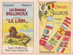 ANDERLECHT - BOUGIES BOLLINCKX - LE LION - CHANT NATIONAL BAVAROIS - Autres & Non Classés