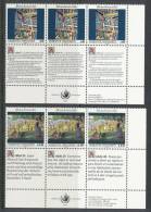 UN Vienna 1992 Michel # 139-140, 2 Blocks Of 6, MNH ** - Blokken & Velletjes