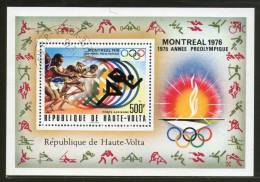 Burkina Faso Upper Volta 1976 Montreal Pre-Olympic Running Sport S/s Cancelled # 12806 - Ete 1976: Montréal