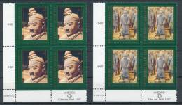 UN Vienna 1997 Michel # 238-239, 2 X 4-Block With Lable In Lower Left Side MNH ** - Blocks & Sheetlets