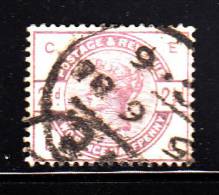 Great Britain Used Scott #101 2 1/2p Victoria, Lilac Position EC - Used Stamps