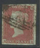 GB 1841 QV 1d PENNY RED IMPERF BLUED PAPER ( N & H ) STAMP WMK 2.(E640) - Used Stamps