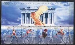 O)2004 GREECE-ATENY, XXVIII ATHENS 2004 OLYMPIC GAMES,SOUVENIR MNH. - Nuevos