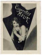 CHROMO CIGARETTES MELIA  ALGER FEMMES PIN UP : "Portrait De Femme" - Melia