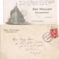 0590. Carta ARLINGTON (VA) Estados Unidos 1923.  The Willard Washington - Lettres & Documents