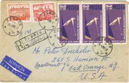 0605. Carta Aerea Certificada ZEGRZE (Polonia) 1965. Sport Stamp - Brieven En Documenten