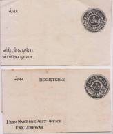 INDIA, Princely State Rajpeepla, 2 Different Letter Sheet, Mint, Inde Condition As Per The Scan - Rajpeepla