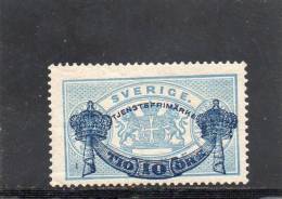 SVEZIA  1889 ** - Dienstzegels