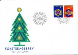 Norway FDC 24-11-1989 Christmas Stamps With Cachet - FDC