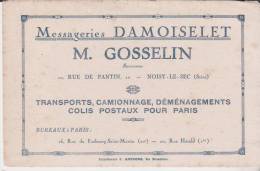 Buvard Messagerie Damoiselet Gosselin - Transporte