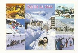 Delcampe - Cp, Principat D'Andorra, Pas De La Casa, Multi-Vues, écrite - Andorra