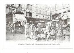 Publicité, Avis Immobilier, Poitiers (86) - Les Marchands De Marrons Sur La Place D'Armes (Reproduction) - Autres & Non Classés