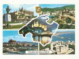 Cp, Espagne, Iles Baléares, Palma De Mallorca, Multi-Vues, Voyagée (non Oblitérée) - Palma De Mallorca