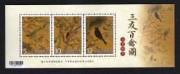 Taiwan (Formosa)-Souvenir Sheet –Three Friends And A Hundred Birds 2012´s - Unused Stamps