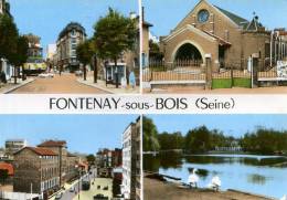 77-FONTENAY-SOUS-BOIS..4 VUES.....CPSM GRAND FORMAT - Fontenay Tresigny