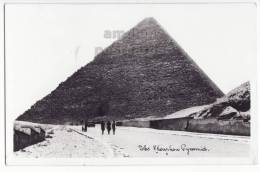 EGYPT~THE KHUFU-GREAT PYRAMID OF GIZA ~c1940s Vintage Photo Postcard~RPPC [c4850] - Pyramiden