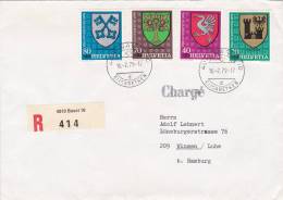 Tres Belle  Lettre Recommandé Suisse 1979, Mi 1142-1145/1594 - Covers & Documents