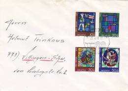 Tres Belle  Lettre  Suisse 1970, Mi 925-928/1596 - Lettres & Documents