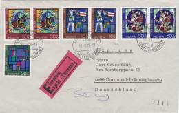 Tres Belle  Lettre Expres Suisse 1970, Mi 925/928/1599 - Briefe U. Dokumente
