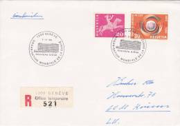 Tres Belle Lettre Recomandé   Suisse, Genève  1966, Mi 824/1602 - Storia Postale