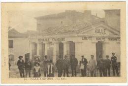 Carte Postale Ancienne Gallargues - Les Halles - Marché - Gallargues-le-Montueux