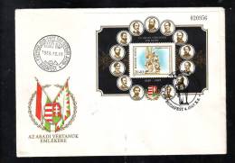 CELEBRITIES,COVER FDC,1989,HUNGARY - FDC