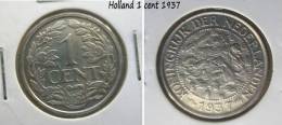 PAYS BAS 1 Cent 1937 - 1 Centavos