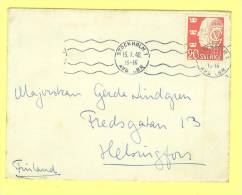 Sverige: Old Cover 1948 Sent To Finland - Cartas & Documentos